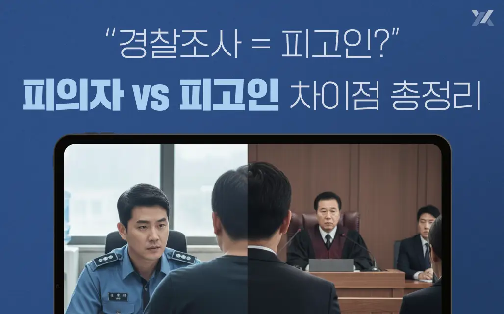 피의자 피고인 차이 총정리 - 수사부터 재판까지 단계별 형사절차