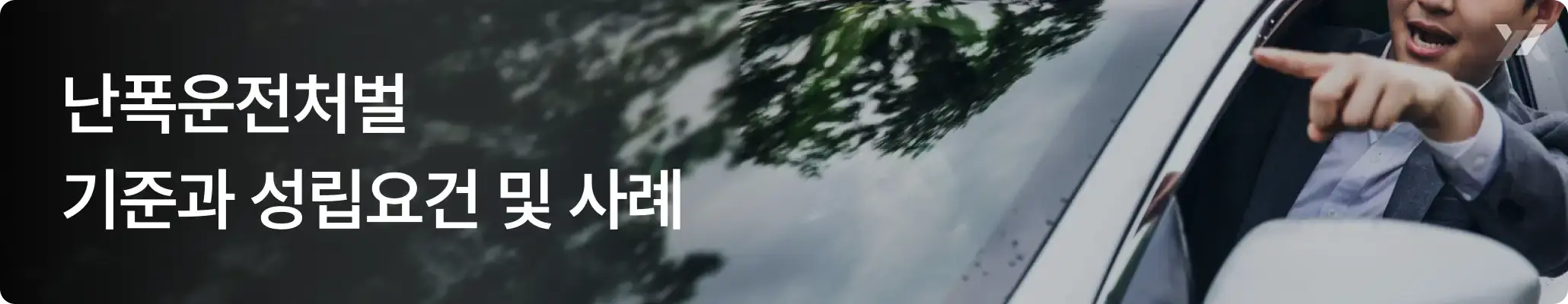 난폭운전처벌 기준과 성립요건 및 사례