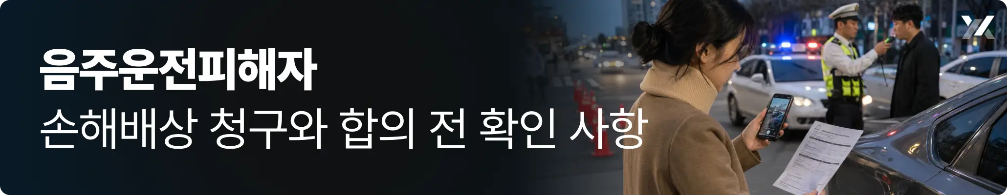 음주운전피해자 손해배상 청구와 합의 전 확인 사항 안내 이미지 