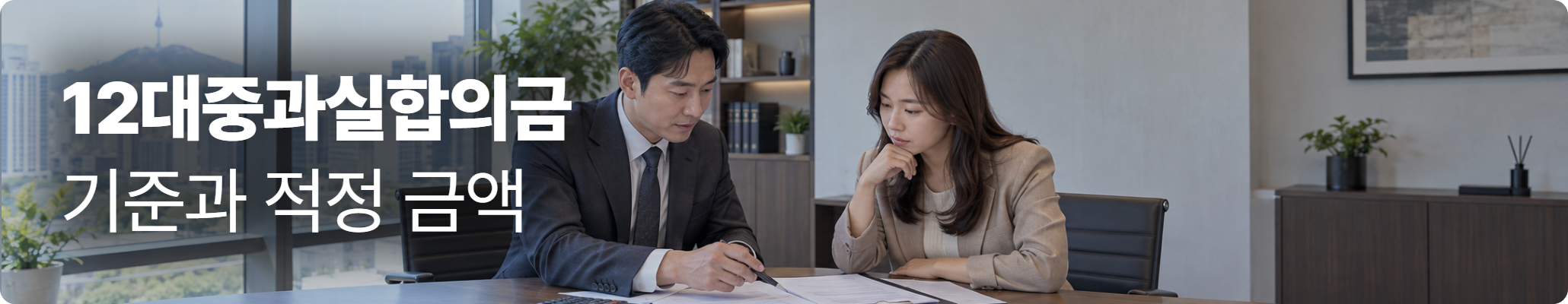 12대중과실합의금 기준과 적정 금액 - 교통사고 합의 상담 장면 이미지 12대중과실합의금 기준과 적정 금액 - 교통사고 합의 상담 장면 이미지